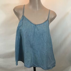 Active USA size Large cotton denim tank top